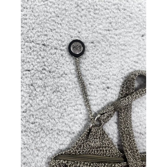 Women's The Sak Belle Multicolor Stripe Bohemian Crochet Shoulder Hobo Bag - Picture 4 of 15